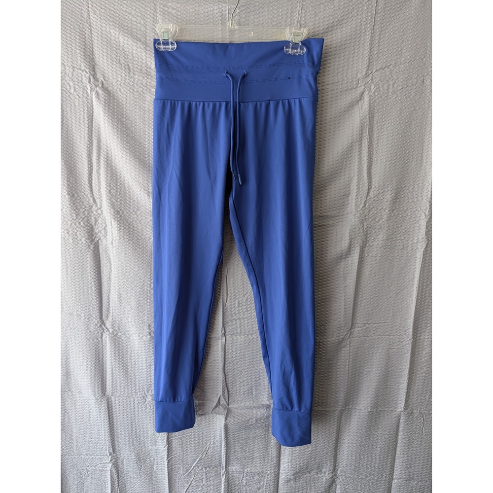 No Boundaries Womens Blue High Rise Jogger Pants Size Medium 7-9 Drawstring Cuff